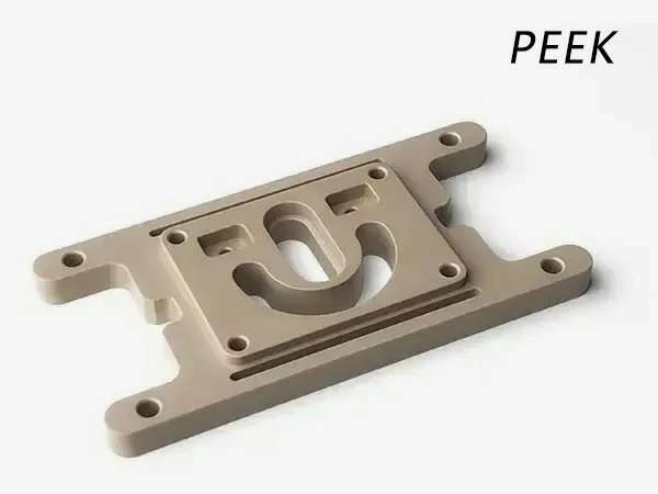PEEK is a high-performance engineering plastic with outstanding high temperature resistance, corrosion resistance and mechanical strength. It can be precision CNC processed into medical parts, aerospace components and high-end industrial structural pieces working under harsh conditions.
