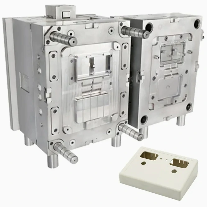 Custom Smooth Matte Black Plastic Card Machine Holder Injection Mould